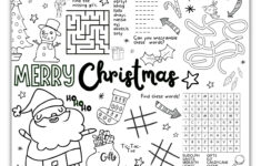 Christmas Coloring Activities For Kids - Free Printable throughout Christmas Activity Worksheets For Kids