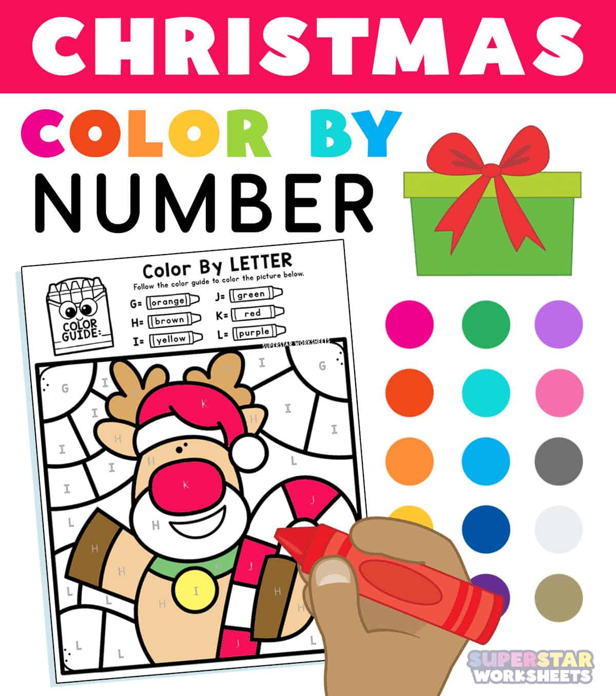 Christmas Colornumber - Superstar Worksheets with regard to Math Christmas Coloring Worksheets