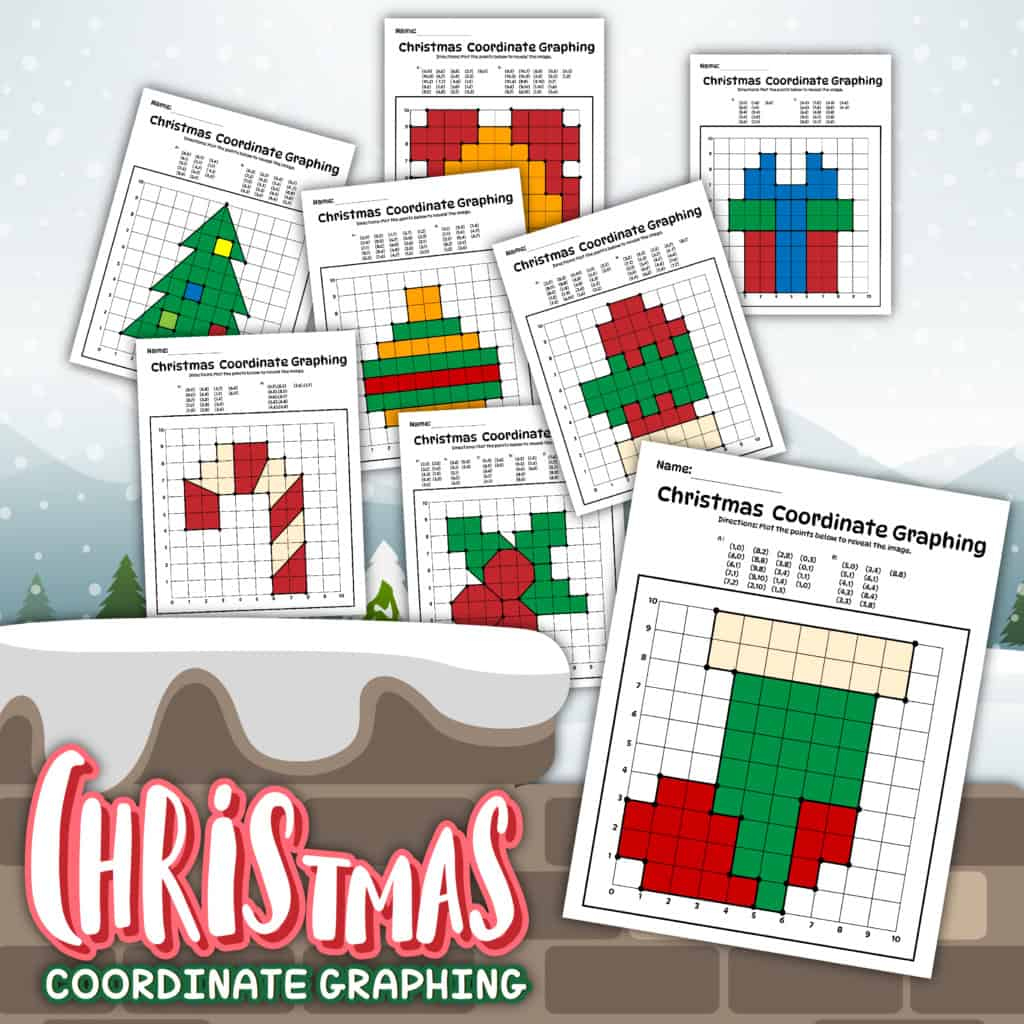 Christmas Coordinate Graphing Worksheets, Free! pertaining to Coordinate Graphing Worksheets Christmas