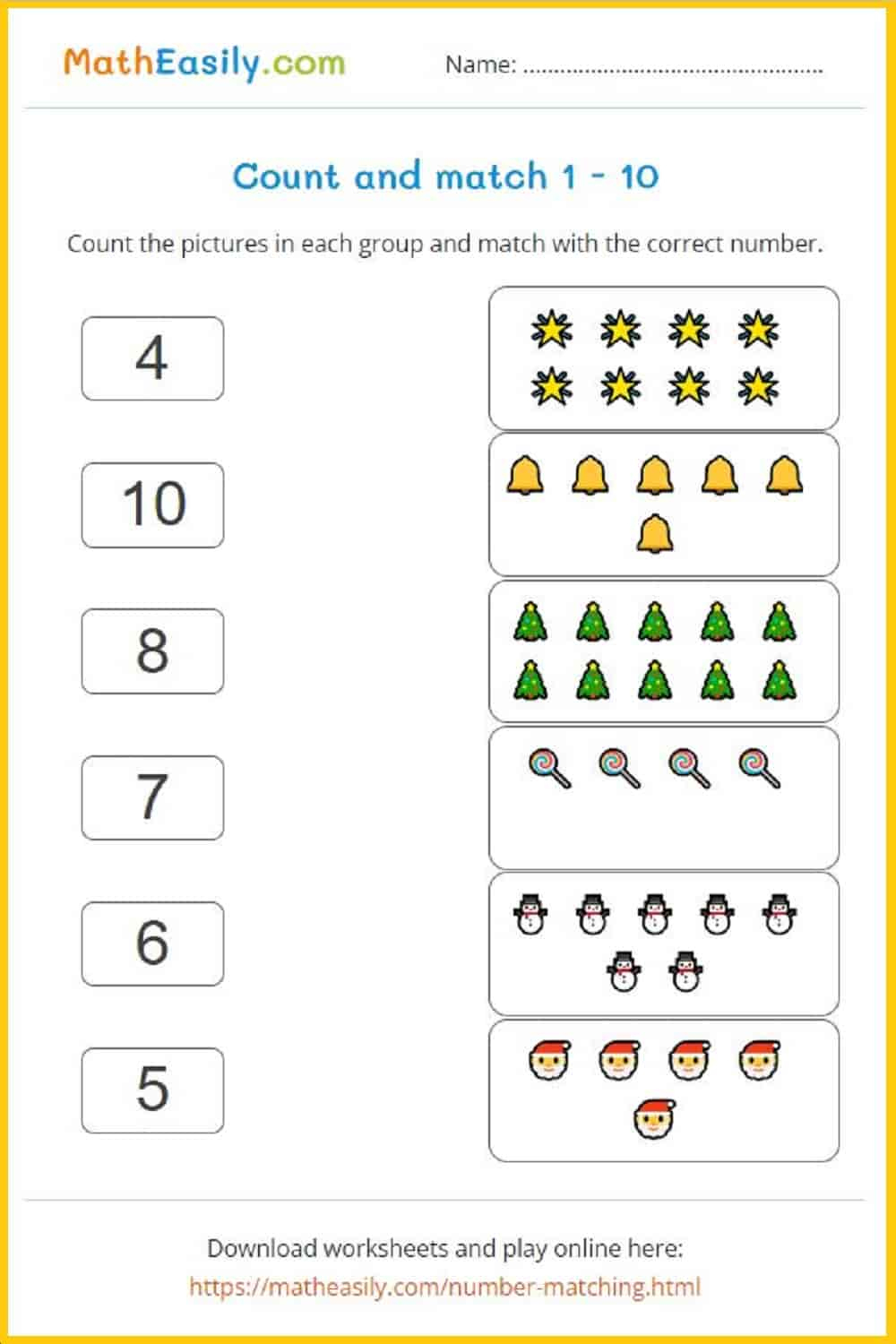 Christmas Counting Games Online + Printable 🎅 with Free Printable Christmas Counting Worksheets