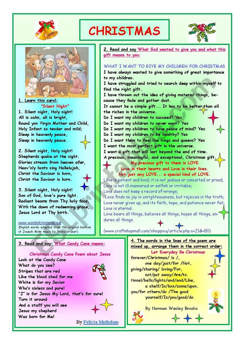 Christmas - Esl Worksheettmk939 intended for What Does Christmas Mean To You Worksheets
