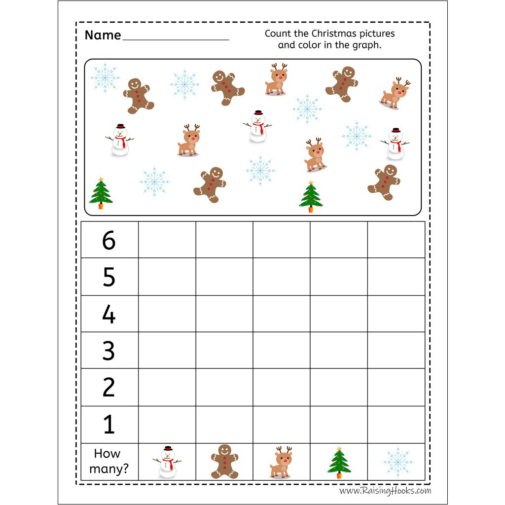 Christmas Graph Worksheet - Raising Hooks with Christmas Bar Graph Worksheets