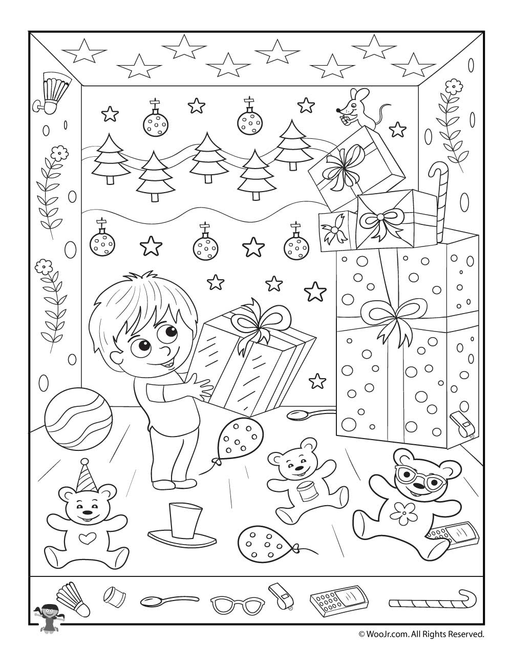 Christmas Hidden Picture Printables For Kids | Woo! Jr. Kids within Christmas Hidden Objects Worksheets