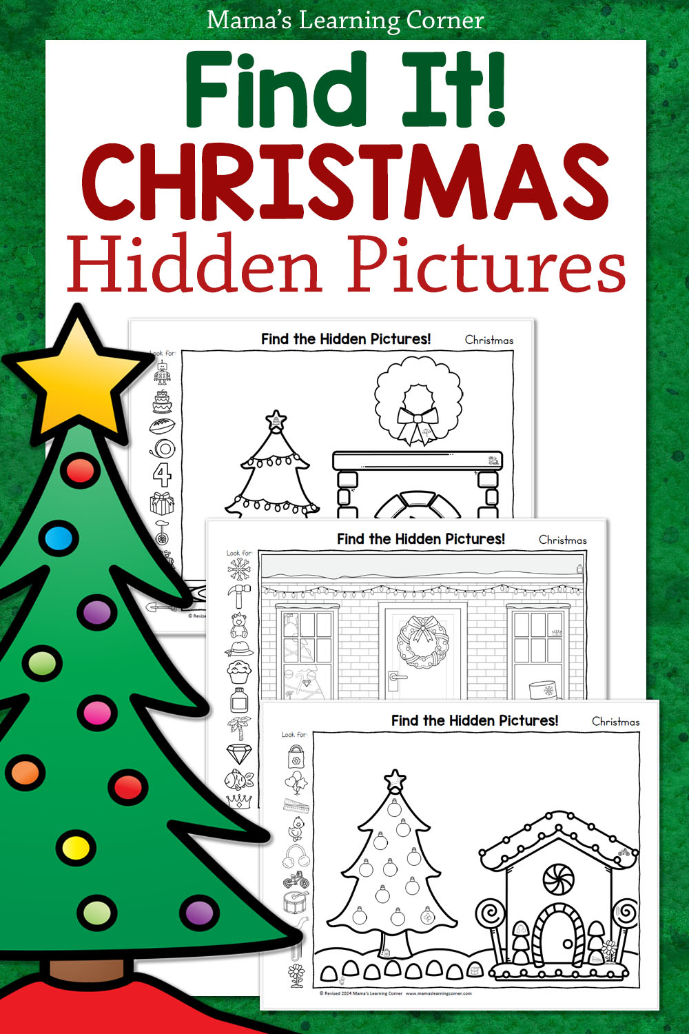 Christmas Hidden Picture Printables - Mamas Learning Corner pertaining to Christmas Hidden Picture Worksheets