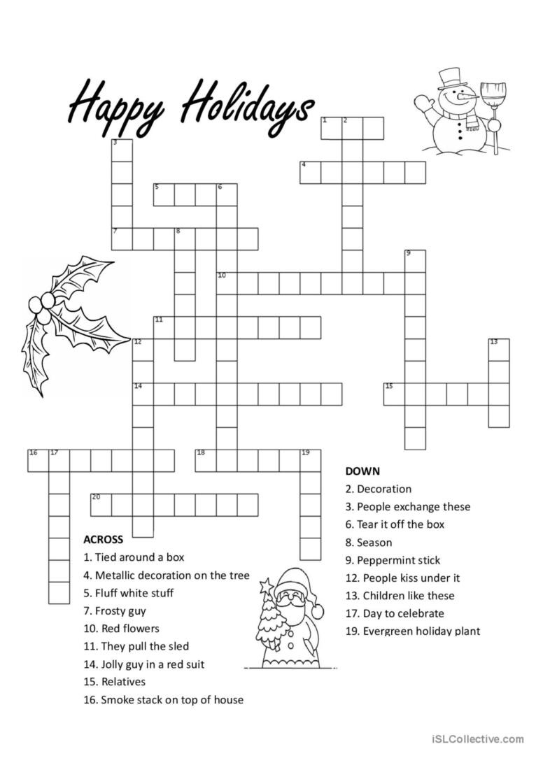 Christmas In America (With Word Puzz…: English Esl Worksheets Pdf with Christmas in America Worksheets