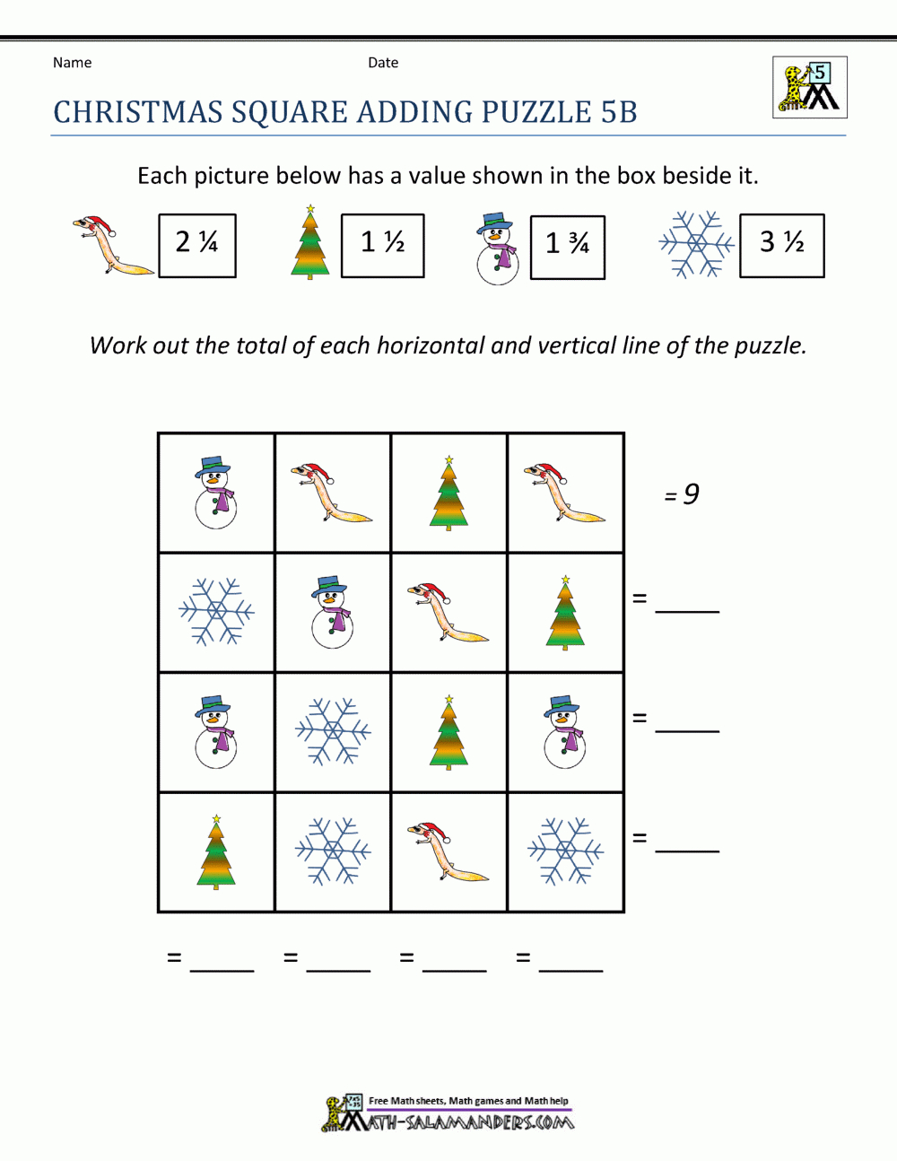 Christmas Math 5Th Grade Worksheets with regard to Free Printable Christmas Worksheets For 5th Grade