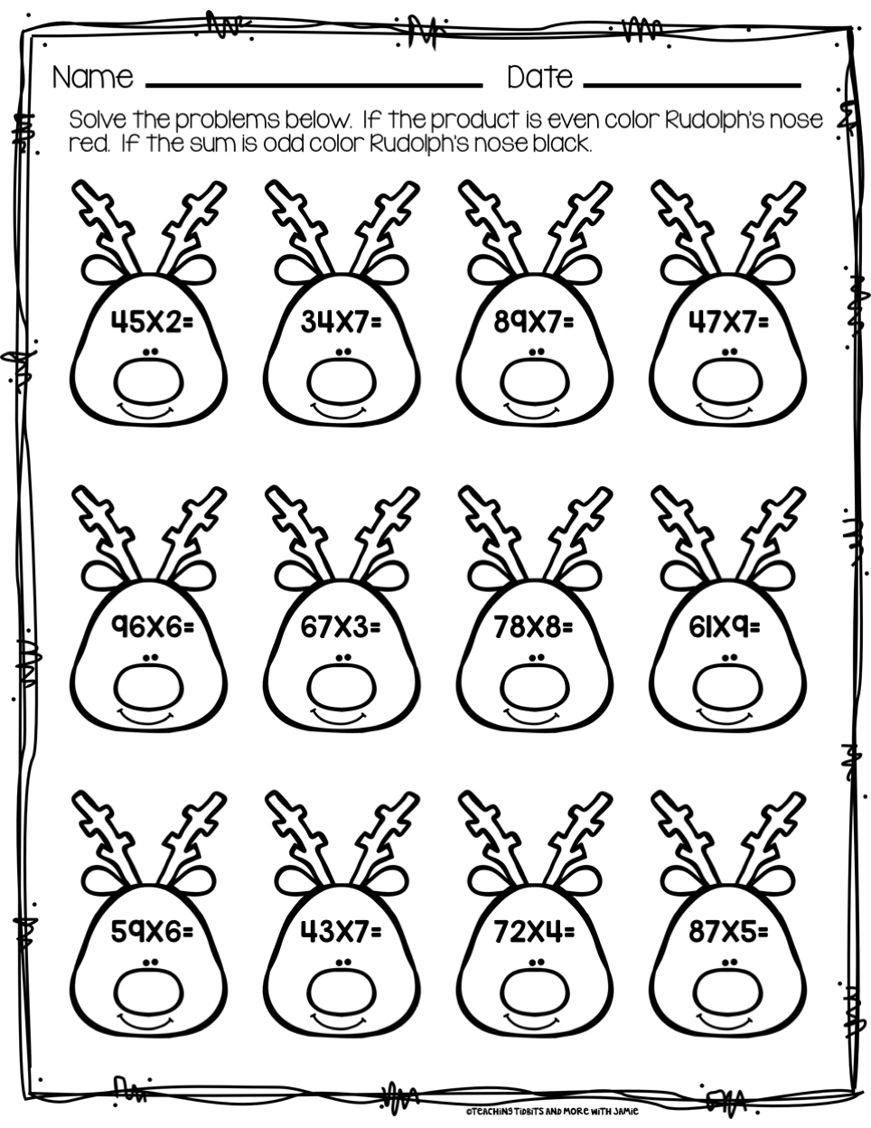 Christmas Math Printables - Worksheets Library with regard to Christmas 4th Grade Worksheets