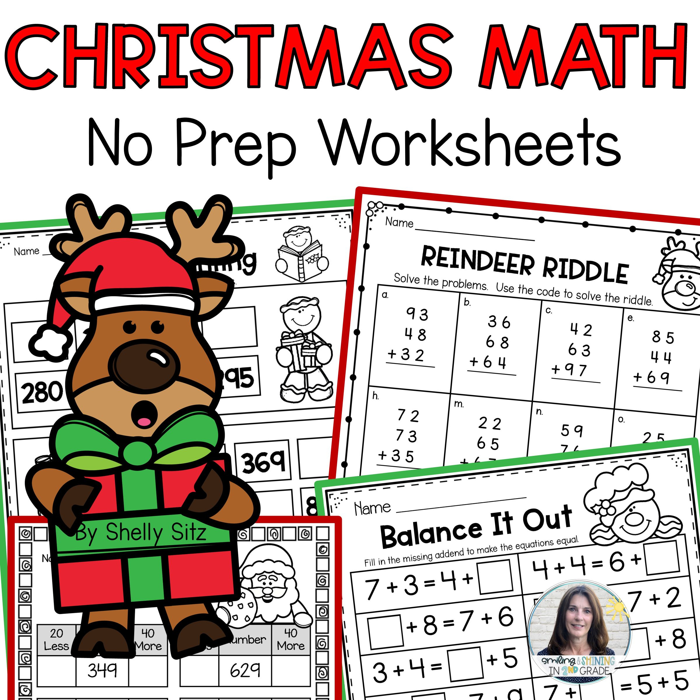 Christmas Math Worksheets For First And Second Grade - Worksheets throughout Subtraction with Regrouping Christmas Worksheets
