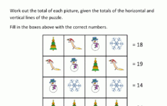 Christmas Math Worksheets in Free Christmas Worksheets For Middle School