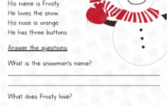 Christmas Reading Comprehension Grade 1 - English Created within Christmas Reading Worksheets 1St Grade