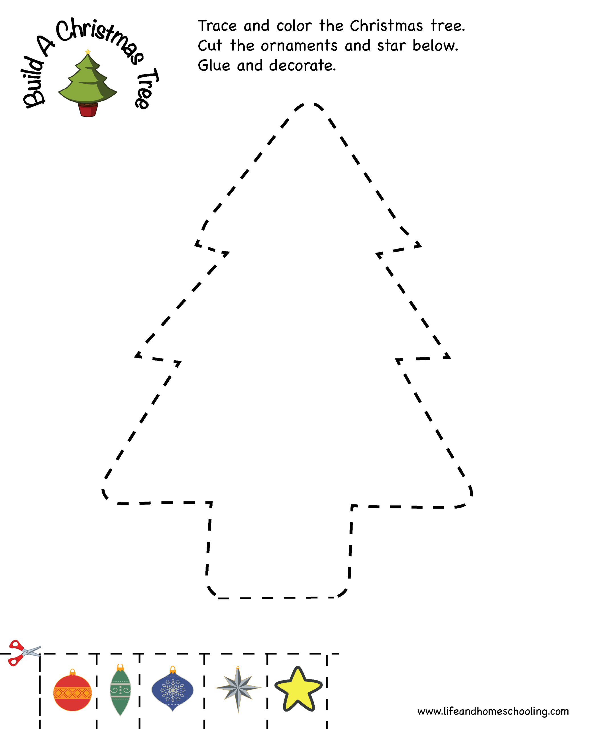 Christmas Tracing Printable Activity | Madeteachers inside Preschool Christmas Tracing Worksheets
