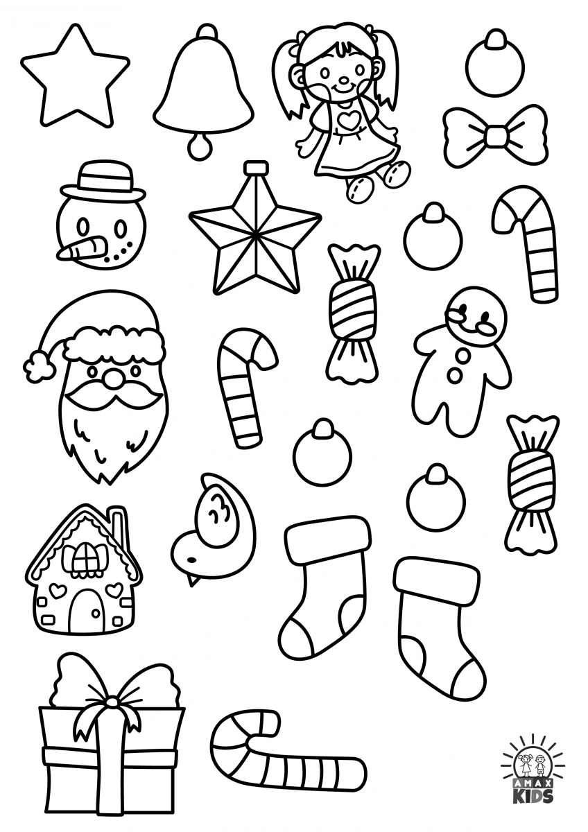 Christmas Tree Decoration – Printable Cut And Paste Worksheets For in Decorate A Christmas Tree Worksheets