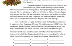 Christmas Tree. History And Traditio…: English Esl Worksheets Pdf intended for History of Christmas Worksheets