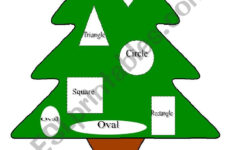 Christmas Tree - Shapes - Esl Worksheetan_Chika regarding Christmas Tree Shapes Worksheets