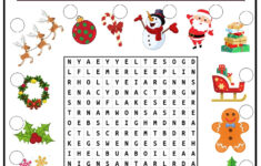 Christmas Word Search 2 - Ezpzlearn inside Word Search Worksheets Christmas