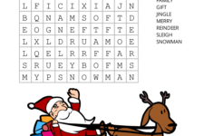 Christmas Word Search (Free Printable Pdf Puzzles) – Free with Christmas Puzzle Worksheets Printable