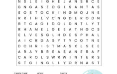 Christmas Word Search Printable (For Kids Or Adults) throughout Printable Christmas Vocabulary Worksheets