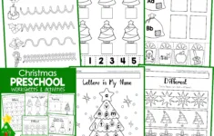 Christmas Worksheets For Preschool - No Prep - In My World within Free Christmas Worksheets Preschool