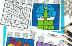 Colorcode Grammar Christmas Activity &amp; Parts Of Speech Practice in Christmas Parts Of Speech Worksheets