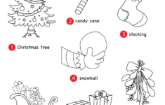 Decorate The Christmas Tree Worksheet - Vocabulary Coloring throughout Decorate the Christmas Tree Worksheets
