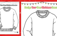 Design Your Own Christmas Sweater Worksheet regarding Design An Ugly Christmas Sweater Worksheets