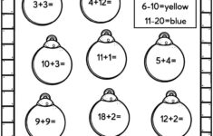 Easy Christmas Math Worksheets - Free! - Kids Activity Zone with Free Printable Christmas Addition Worksheets
