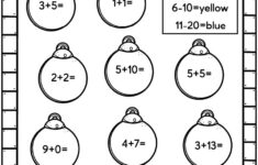 Easy Christmas Math Worksheets - Free! - Kids Activity Zone with regard to 1st Grade Christmas Worksheets