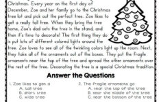 Enreading pertaining to Christmas Reading Worksheets For 2Nd Grade