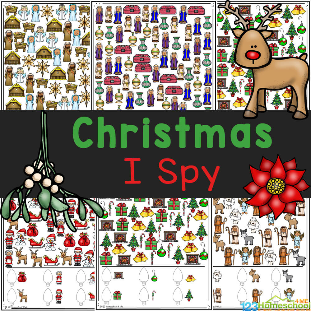 🎄 Free Christmas I Spy Printable Worksheets with regard to I Spy Christmas Worksheets