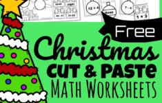 🎄 Free Cut And Paste Christmas Math Worksheets for Christmas Math Facts Worksheets