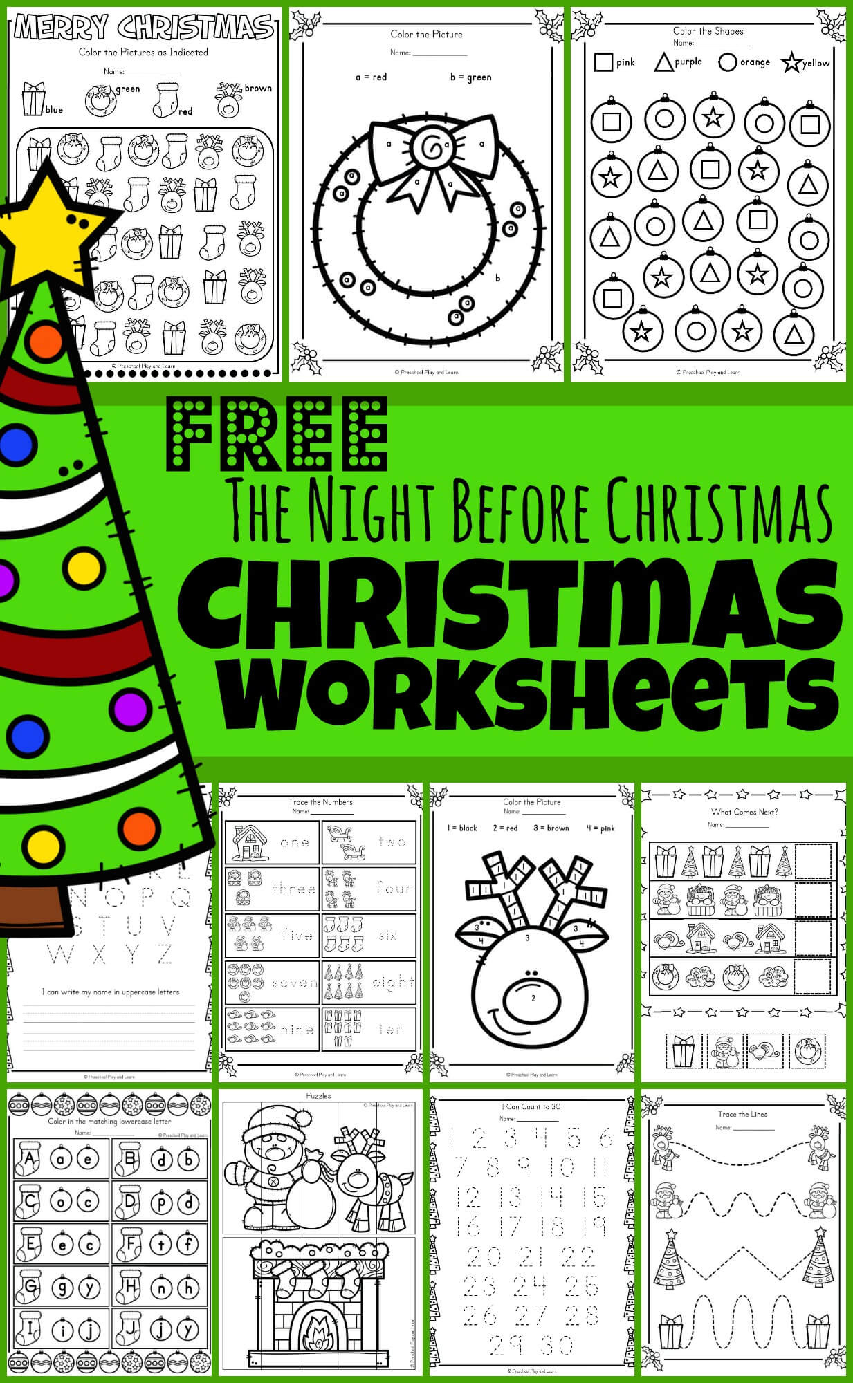 🎄 Free Twas The Night Before Christmas Worksheets &amp;amp; Activities intended for Night Before Christmas Worksheets