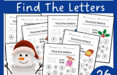 Find The Letter | Christmas &amp; Winter Alphabet Recognition with regard to Christmas Letter Recognition Worksheets