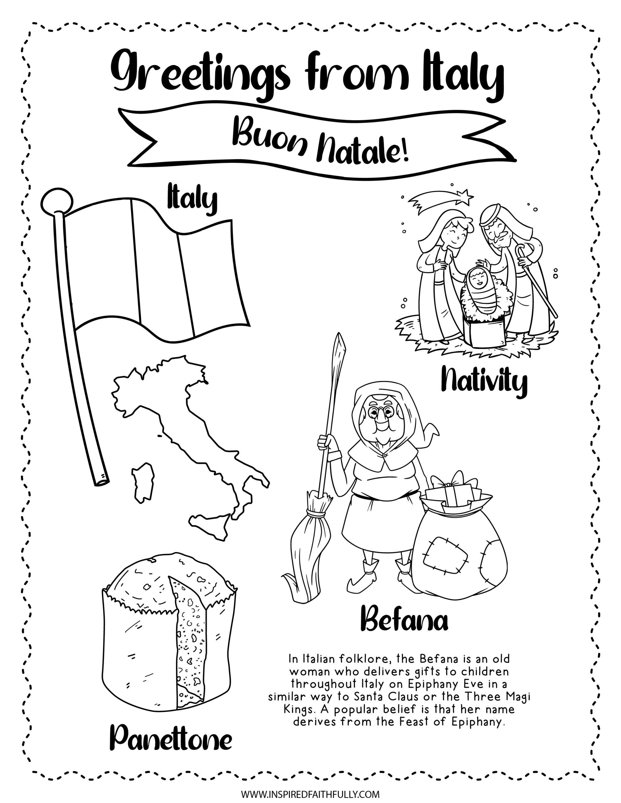 Free Christmas Around The World Worksheets (20 Pages!) with regard to Christmas in Italy Worksheets