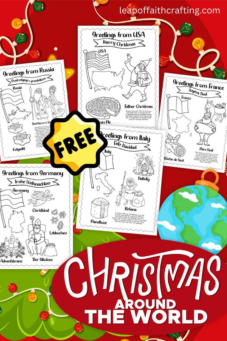 Free Christmas Around The World Worksheets (20 Pages!) with regard to Free Christmas Around the World Worksheets