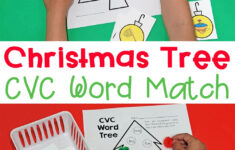 Free Christmas Cvc Word Match with regard to Christmas Cvc Words Worksheets
