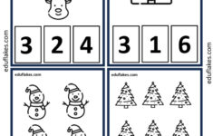Free Christmas Math Worksheets For Kindergarten - Eduflakes intended for Math Worksheets For Christmas