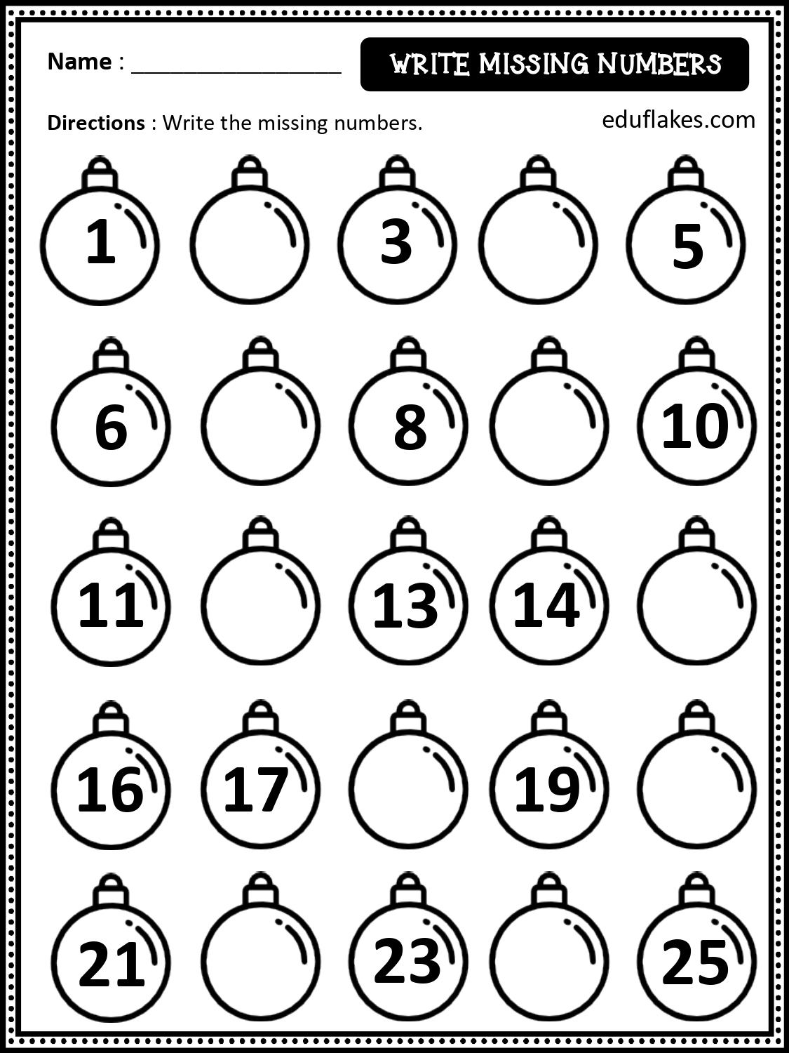 Free Christmas Math Worksheets For Kindergarten - Eduflakes with Free Printable Worksheets For Kindergarten Christmas