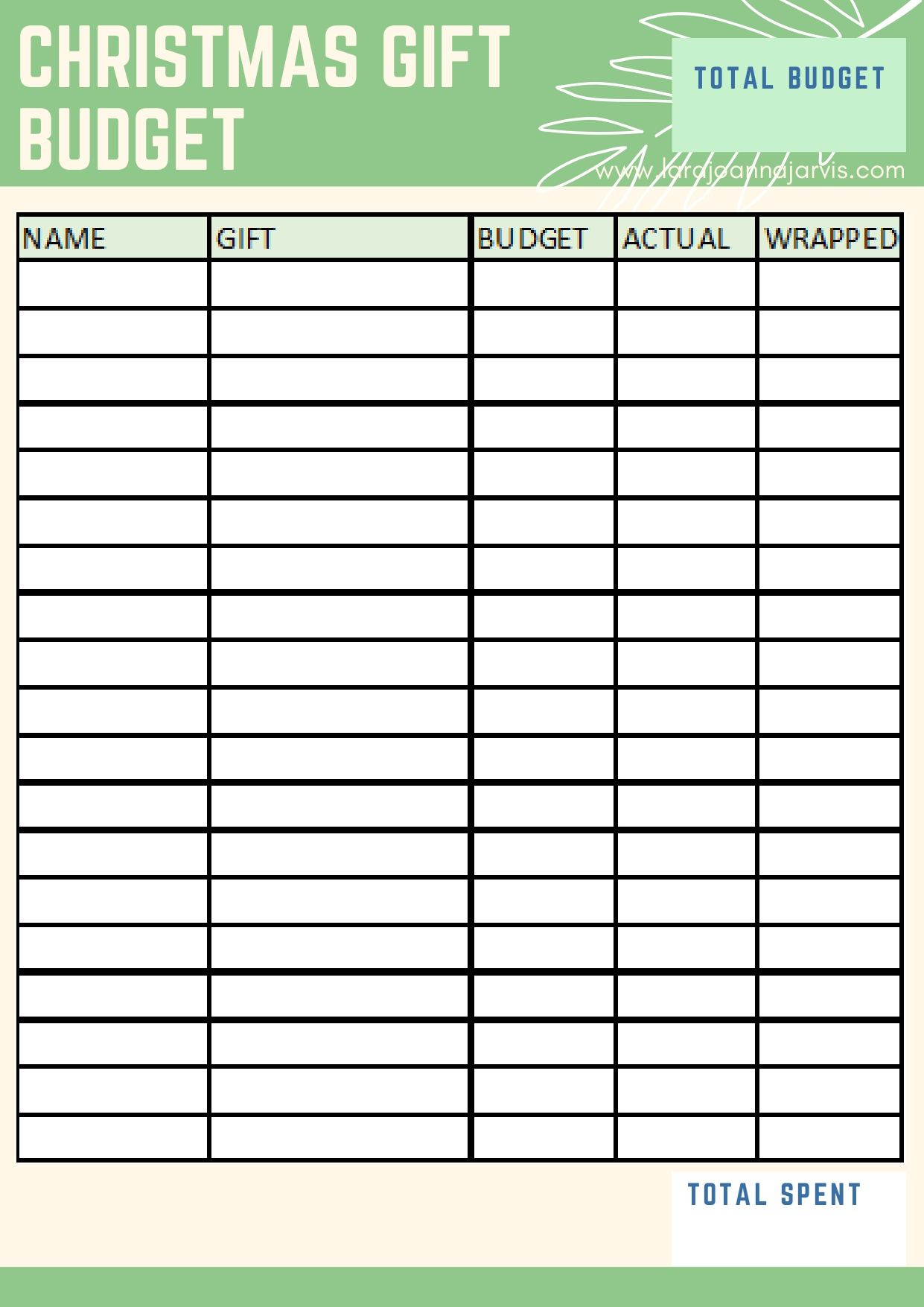 Free Christmas Planning Sheets pertaining to Christmas Gift Planning Worksheets