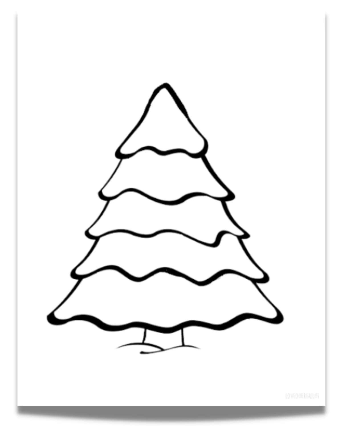 Free Christmas Tree Printable Template &amp;amp; Coloring Pages ⋆ Love pertaining to Christmas Tree Color Worksheets
