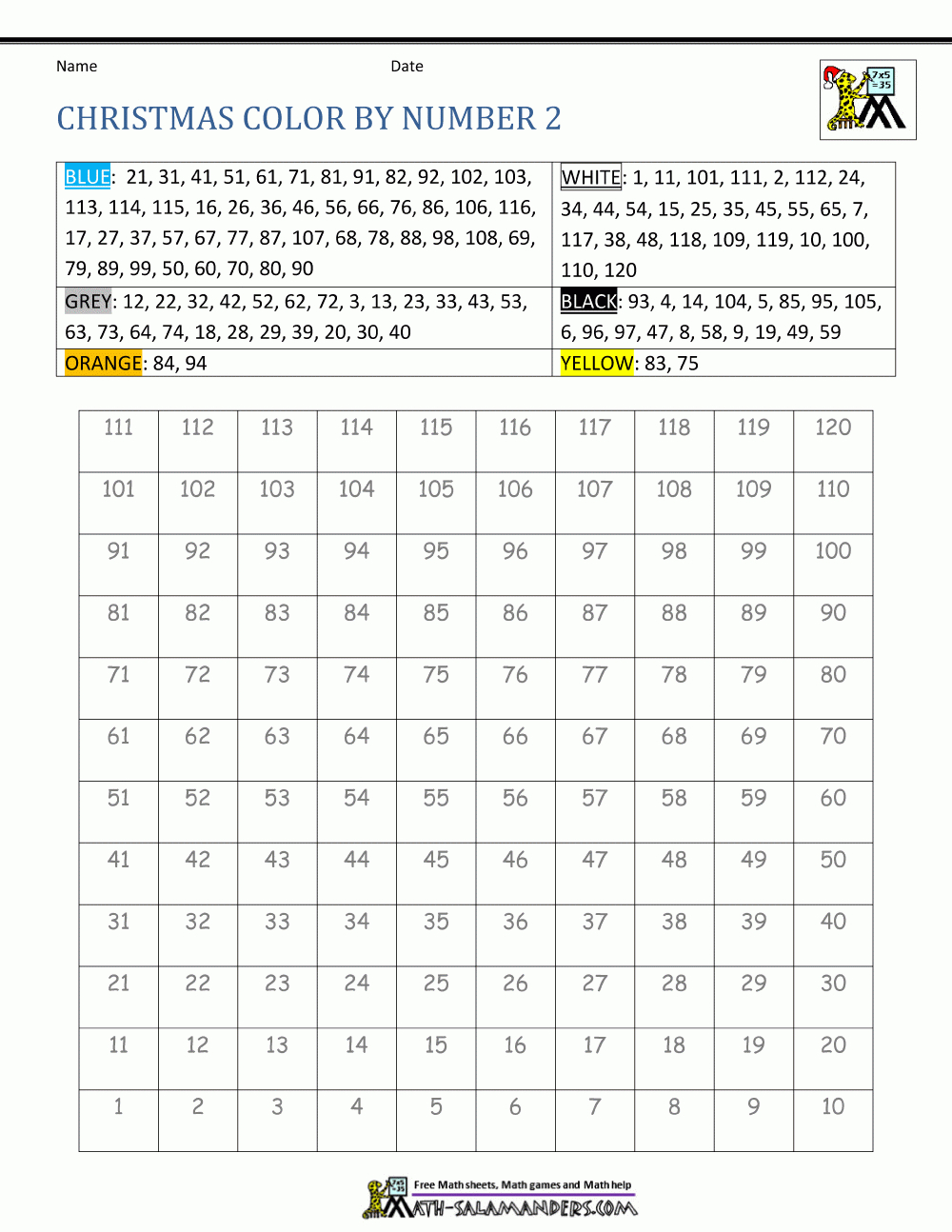 Free Christmas Worksheets For Kids with regard to Christmas Maths Colouring Worksheets Ks3