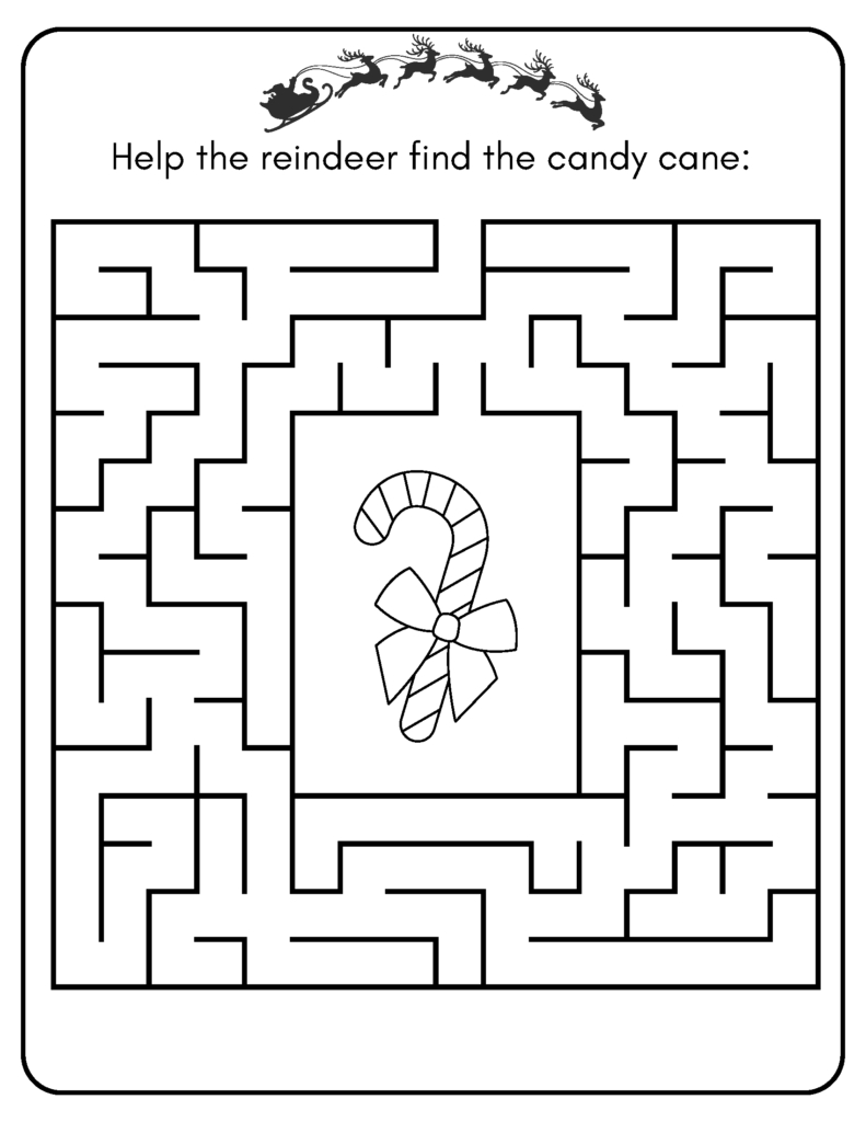 Free Printable Christmas Activity Sheets | Baking You Happier in Christmas Printable Activity Worksheets