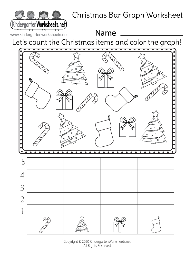 Free Printable Christmas Bar Graph Worksheet with Christmas Bar Graph Worksheets