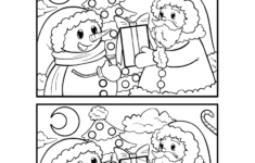Free Printable Christmas Spot The Difference Worksheet with Christmas Free Printable Worksheets
