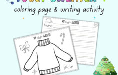 Free Printable Design An Ugly Sweater Activity - The Artisan Life regarding Design An Ugly Christmas Sweater Worksheets