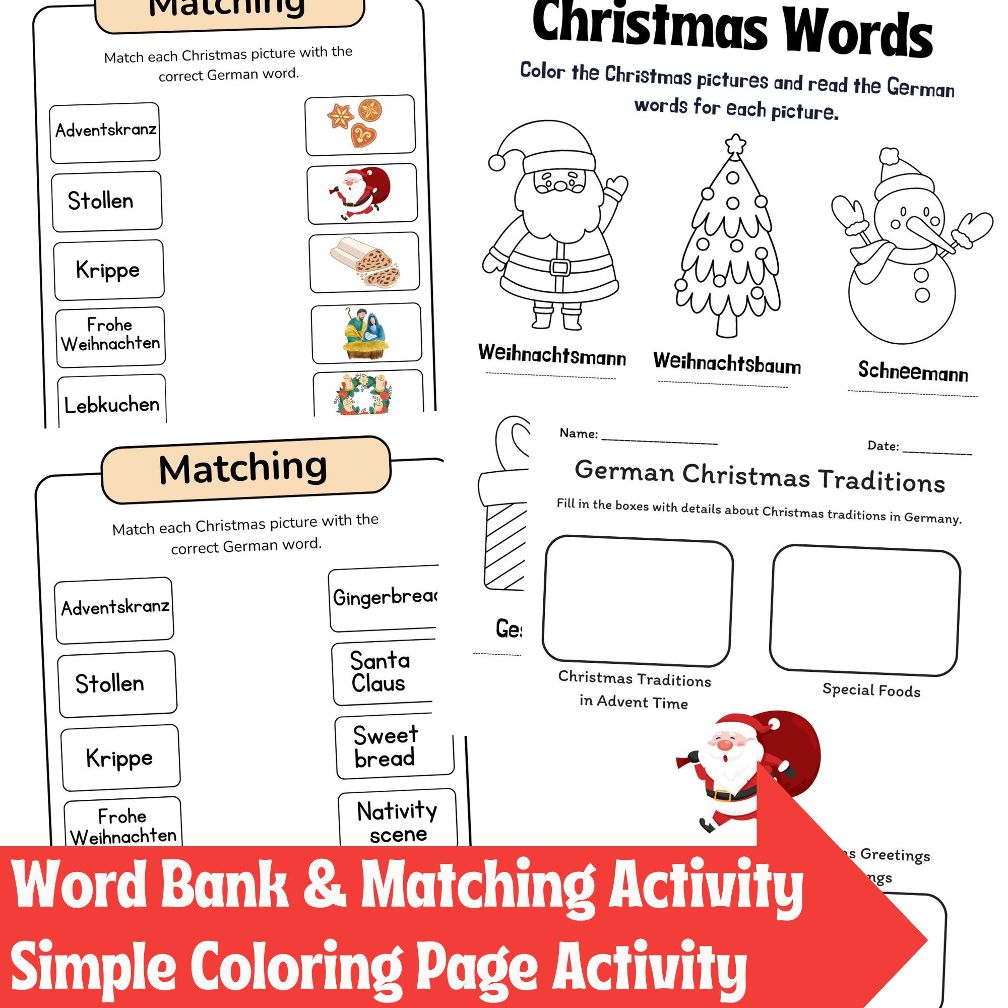 Holidays In Germany - Christmas - Reading Comprehension within German Christmas Vocabulary Worksheets