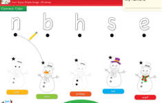 I'M A Little Snowman Worksheet - Lowercase Letter Matching - Super regarding Christmas Letter Matching Worksheets