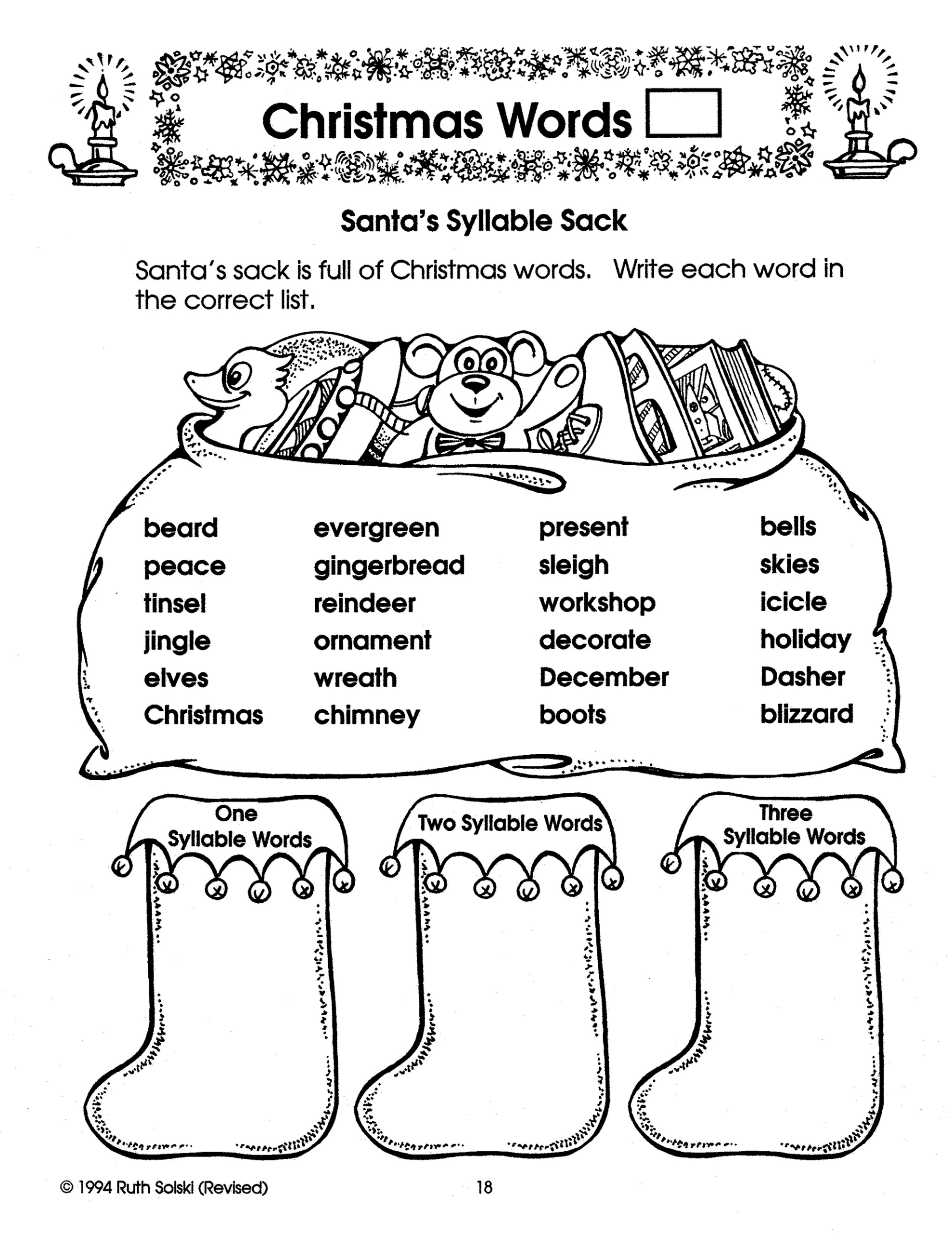 Its Christmas Time Grade 3 - Worksheets Library pertaining to 3Rd Grade Christmas Worksheets