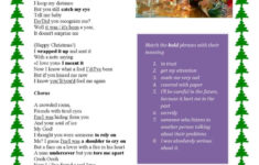 Last Christmas - Song Worksheet Son…: English Esl Worksheets Pdf &amp; Doc inside Last Christmas Song Worksheets