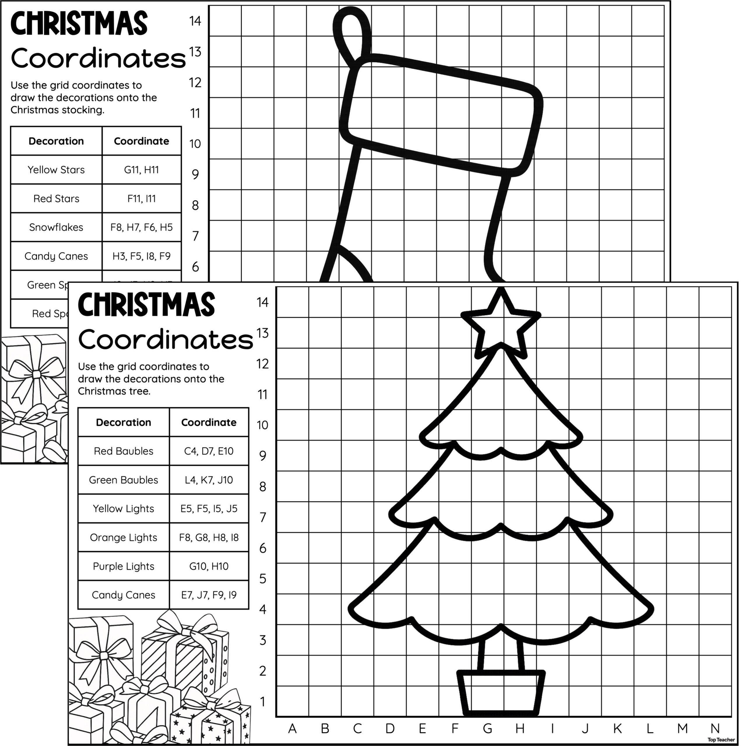 Map My Classroom: Grid Coordinates Worksheets - Top Teacher within Christmas Map Skills Worksheets