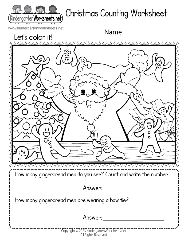 Merry Christmas From The Kindergarten Worksheets Team - Worksheets with Christmas Science Worksheets Free